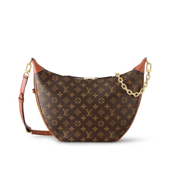 LOUIS VUITTON LOOP HOBO MONOGRAM CANVAS BROWN 35CM M46311