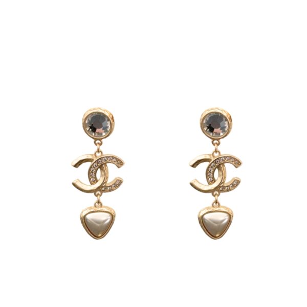 CHANEL CC GOLD EARRINGS