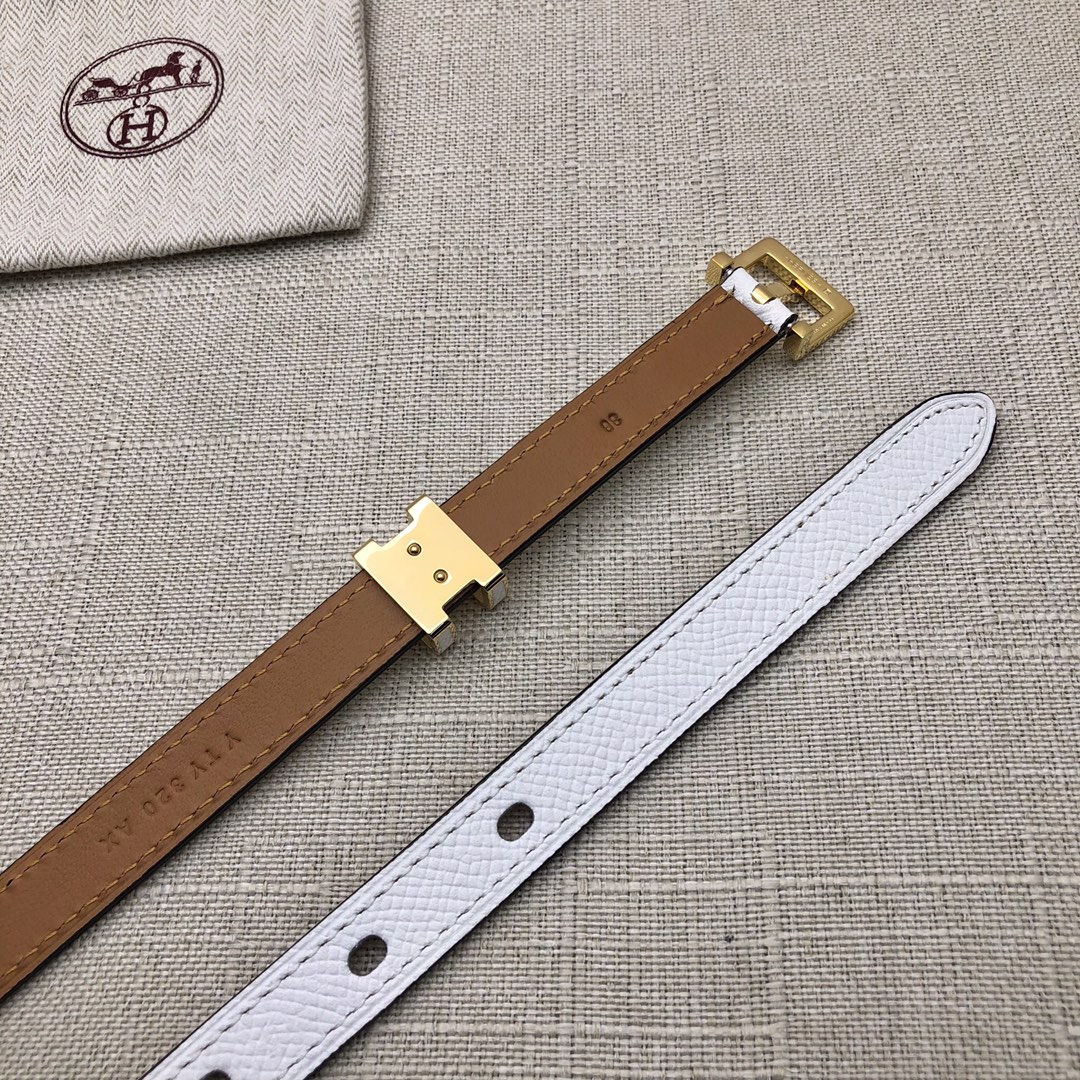 HERMES LEATHER BELTS POP H WHITE 15MM - Image 7