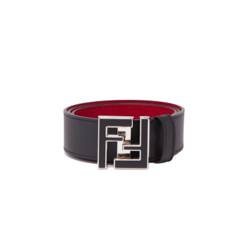 FENDI FF LEATHER BETL BLACK 40MM