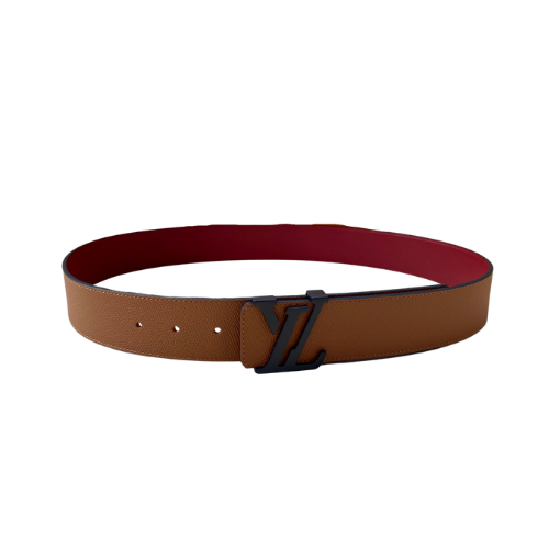 LOUIS VUITTON INITIALES BELT IN BROWN 4CM