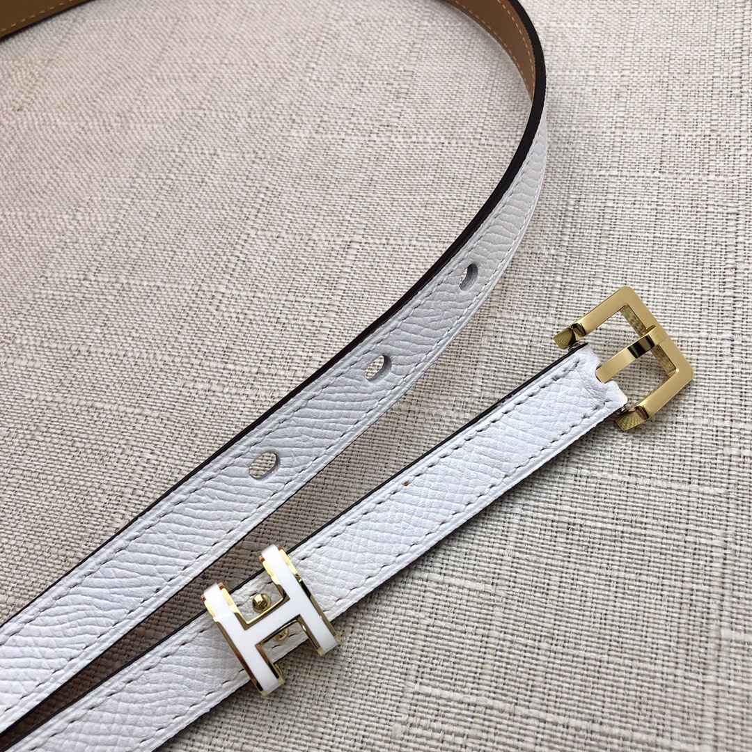 HERMES LEATHER BELTS POP H WHITE 15MM - Image 6