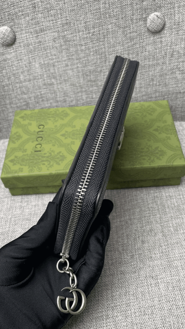 GUCCI OPHIDIA ZIP AROUND WALLET 19.5CM BLACK 52315496IWN - Image 2
