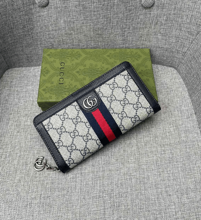 GUCCI OPHIDIA ZIP AROUND WALLET 19.5CM BLACK 52315496IWN - Image 4