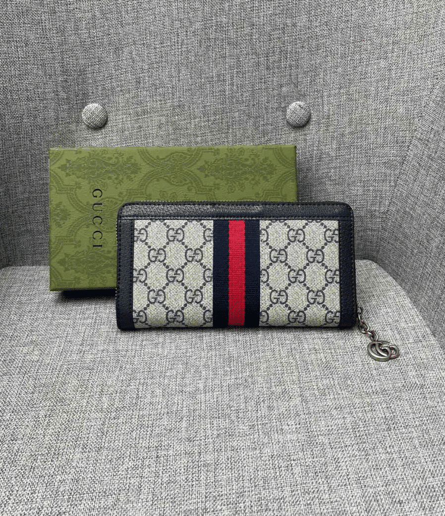 GUCCI OPHIDIA ZIP AROUND WALLET 19.5CM BLACK 52315496IWN - Image 5