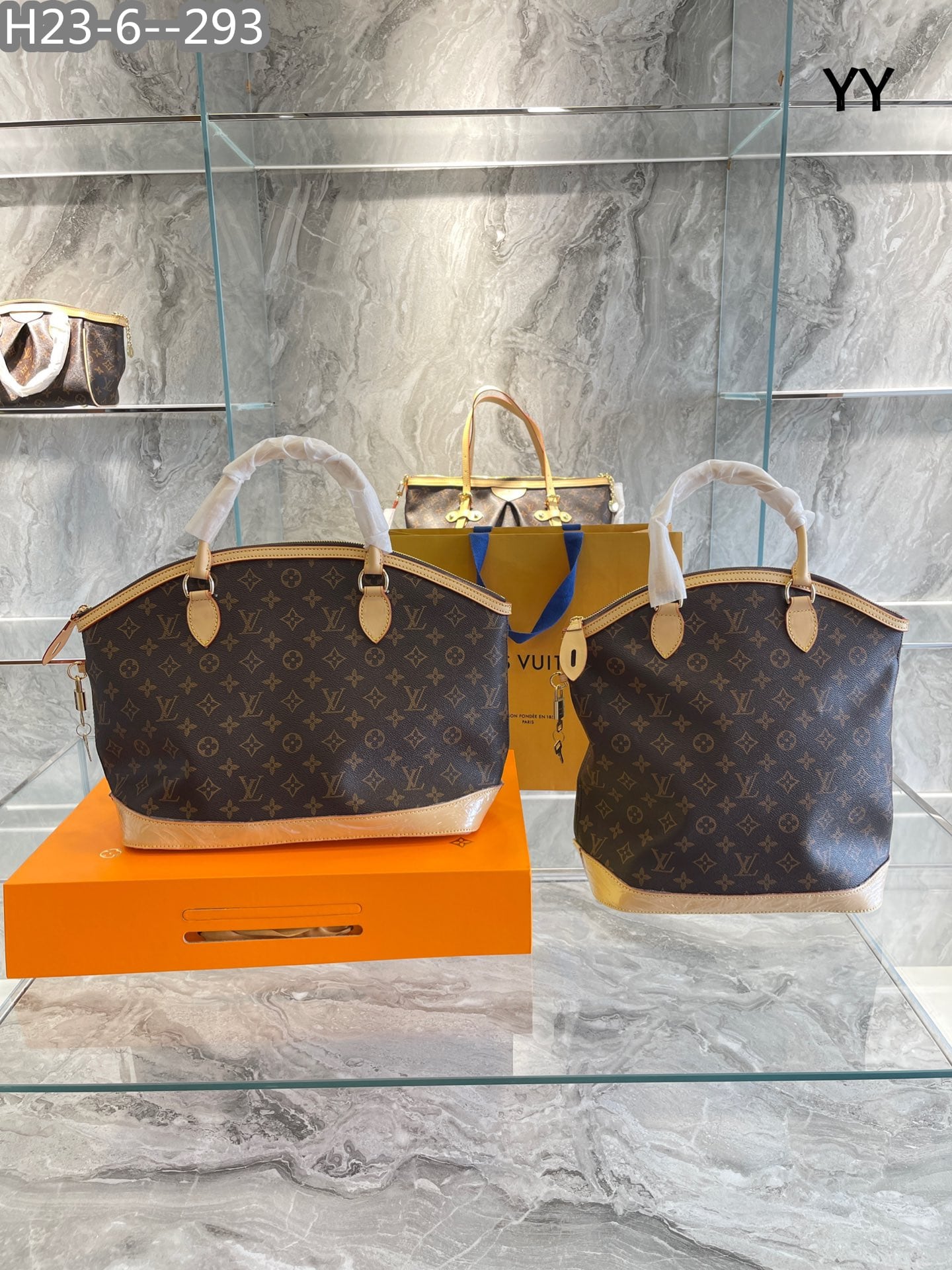 LOUIS VUITTON LOCKIT HORIZONTAL BAG MONOGRAM 38CM M40104 - Image 3