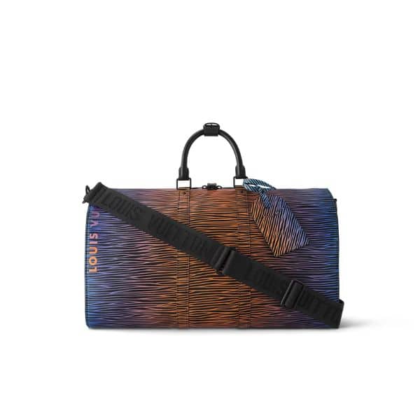LOUIS VUITTON KEEPALL BANDOULIÈRE 50 GRADIENT ELECTRIC SUN 32CM M23174