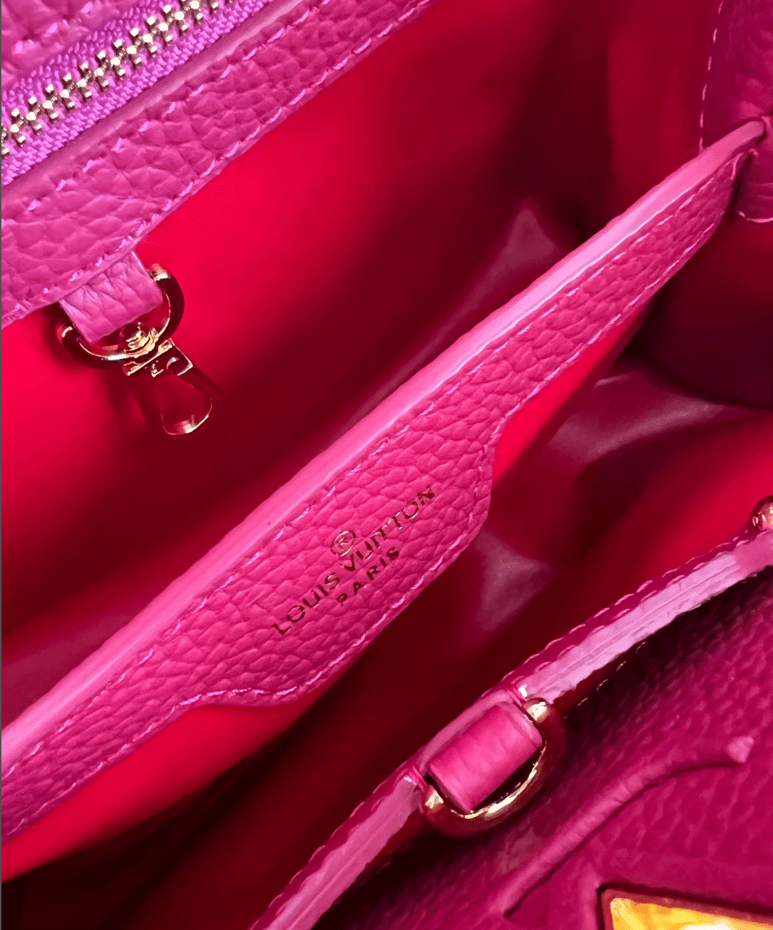 LOUIS VUITTON CAPUCINES TAURILLON DARK PINK 27CM M20845 - Image 2