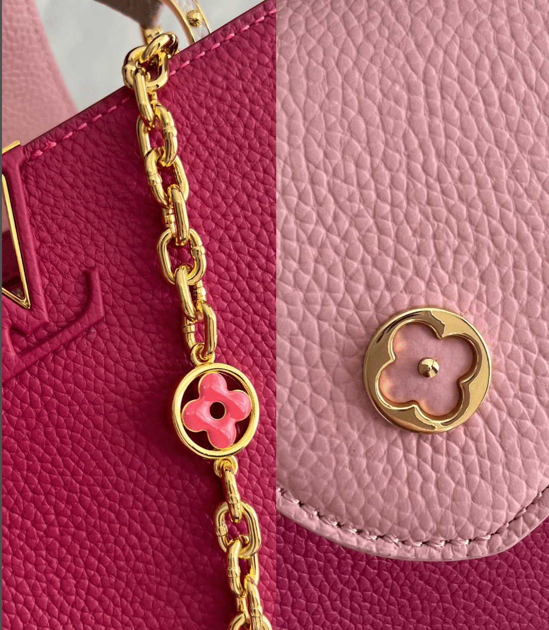 LOUIS VUITTON CAPUCINES TAURILLON DARK PINK 27CM M20845 - Image 3