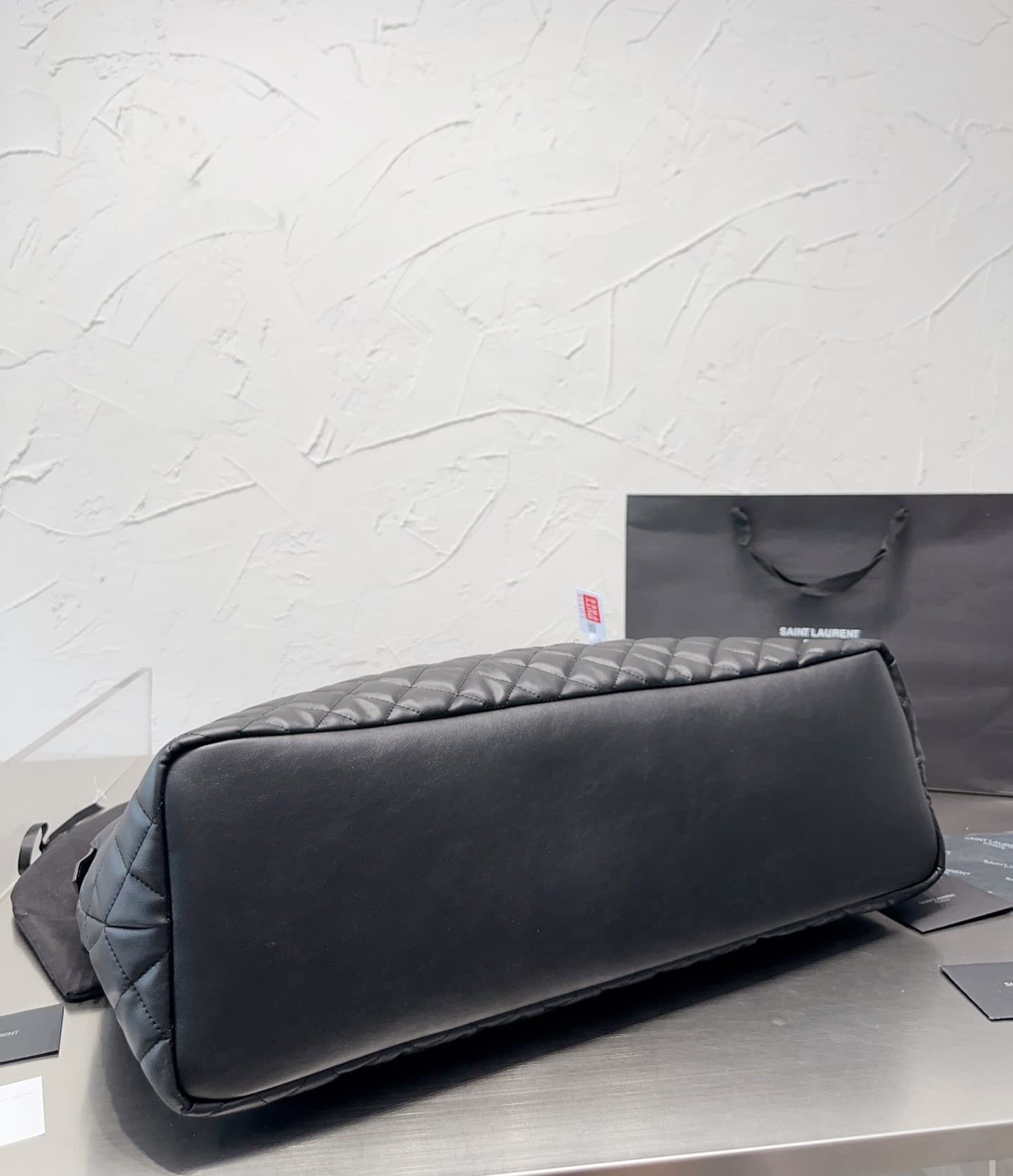 SAINT LAURENT GIANT TRAVEL BAG IN QUILTED LEATHER BLACK 55CM 736009AABK91000 - Image 5