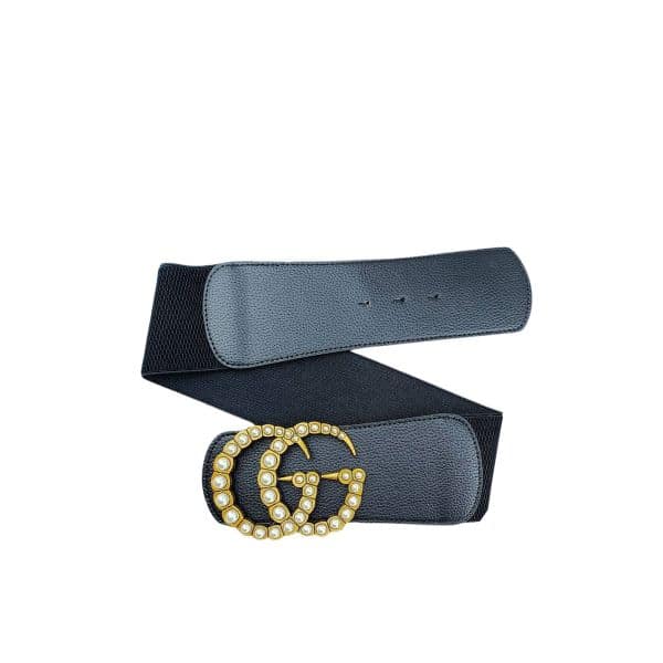 GUCCI BELT WITH PEARL DOUBLE G