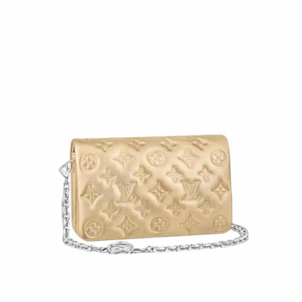 LOUIS VUITTON POCHETTE COUSSIN BAG GOLD 19CM M80999