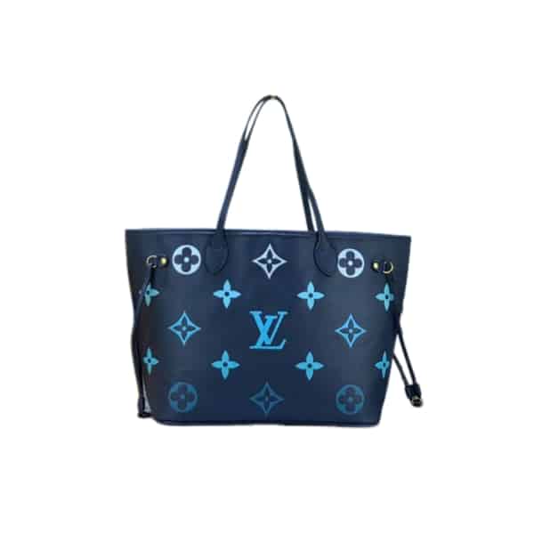 LOUIS VUITTON NEVERFULL MM BLUE 31CM