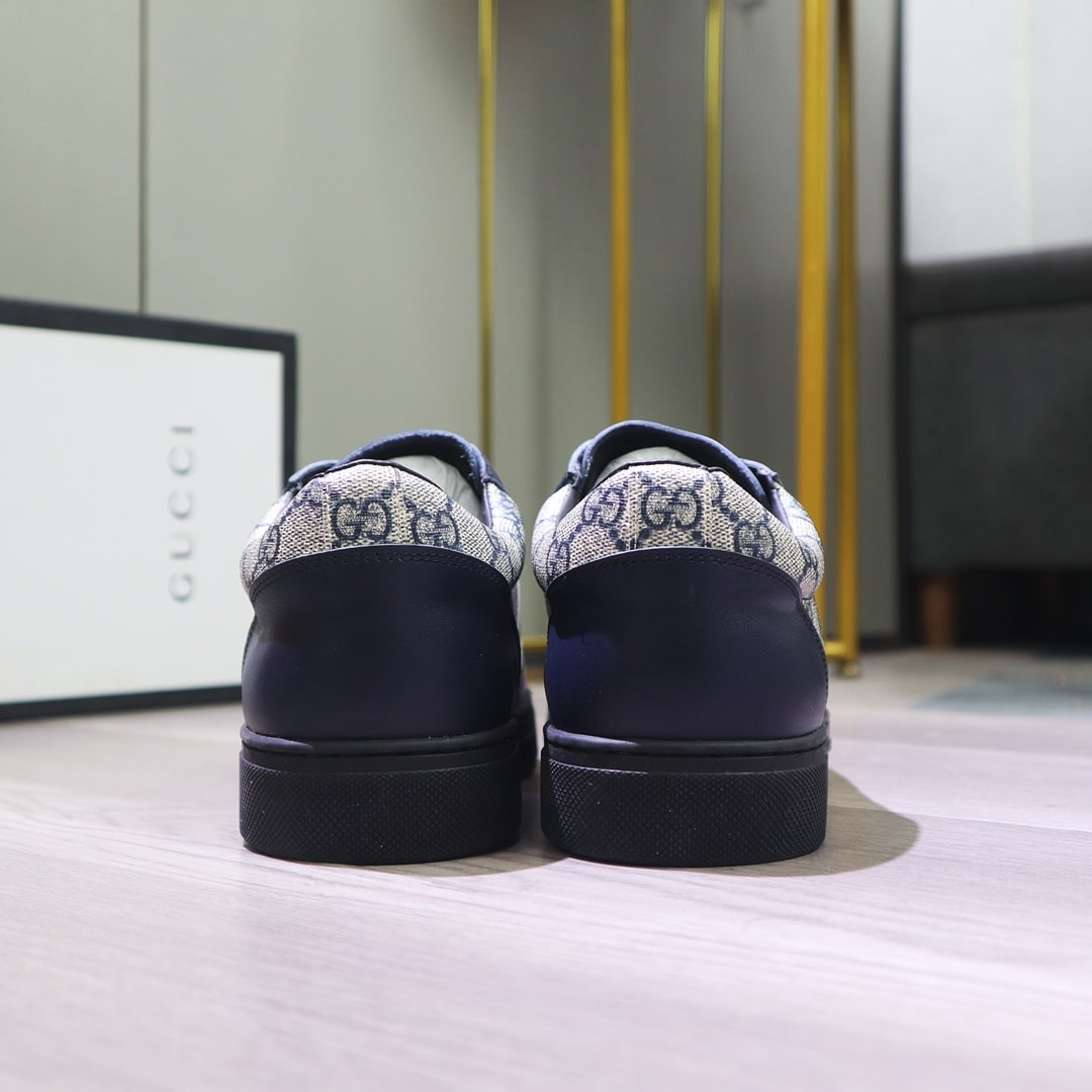 GUCCI GG SUPREME NAVY BLUE SNEAKER GG WITH WEB - Image 3