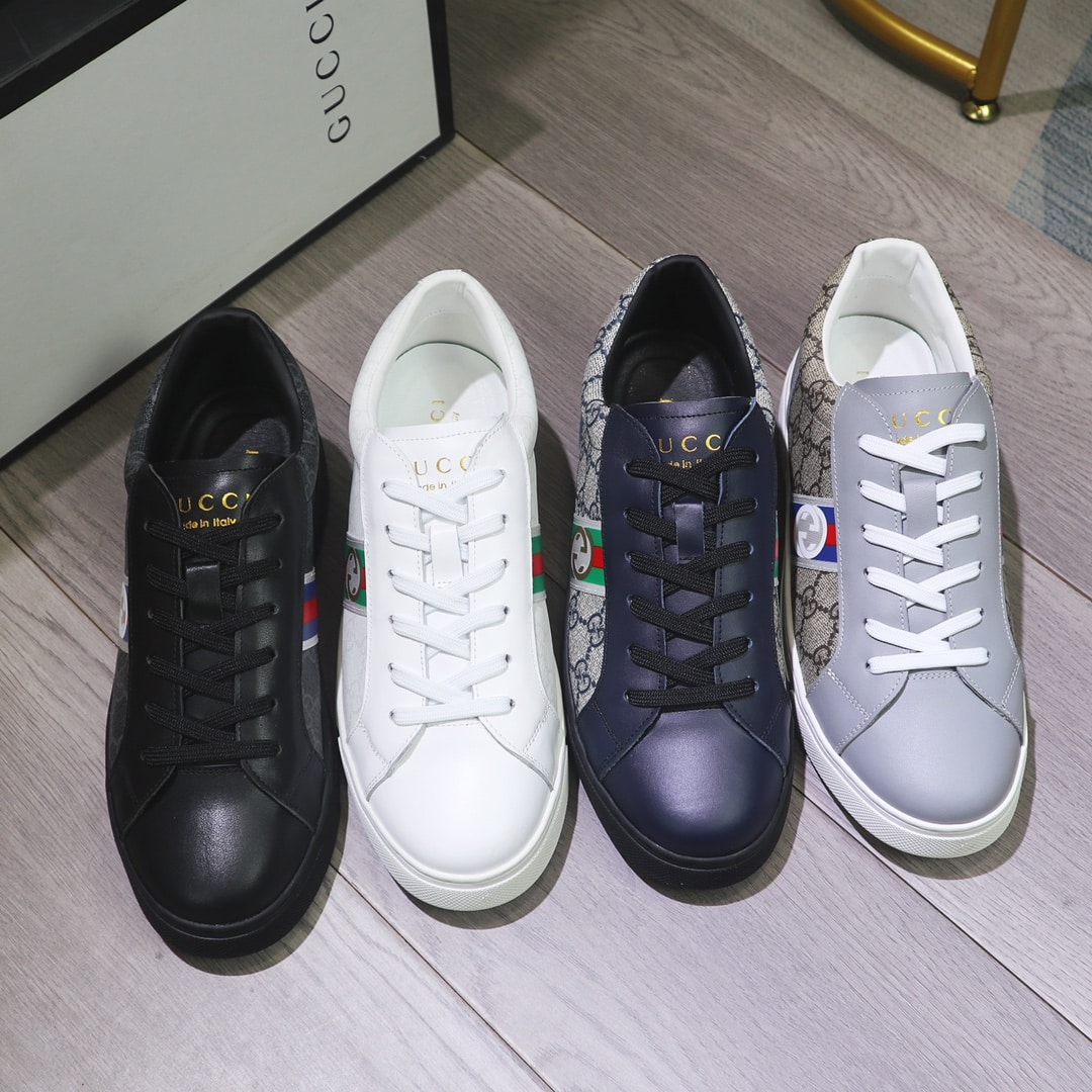 GUCCI GG SUPREME NAVY BLUE SNEAKER GG WITH WEB - Image 9