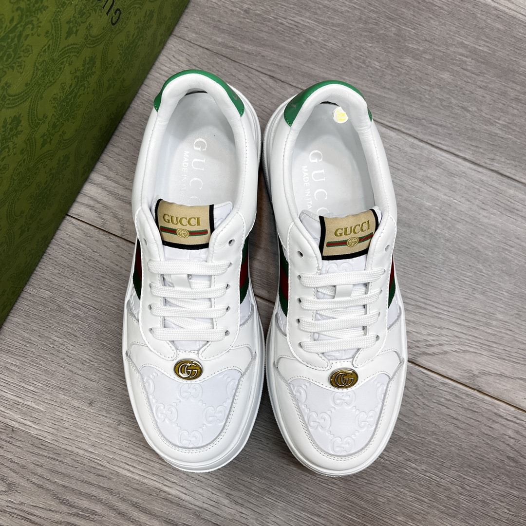 GUCCI SCREENER SNEAKER WITH WEB WHITE - Image 5