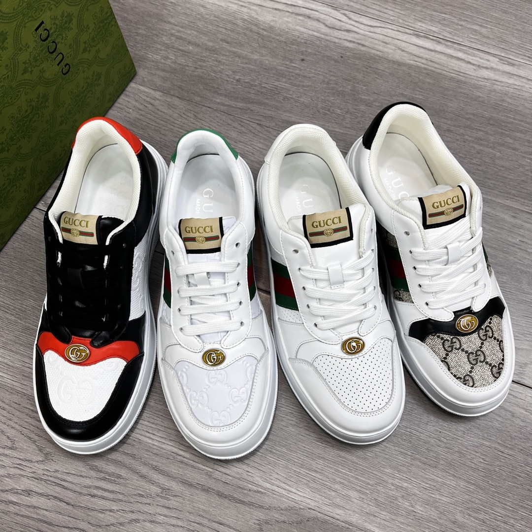 GUCCI SCREENER SNEAKER GG CANVAS WITH WEB WHITE - Image 6
