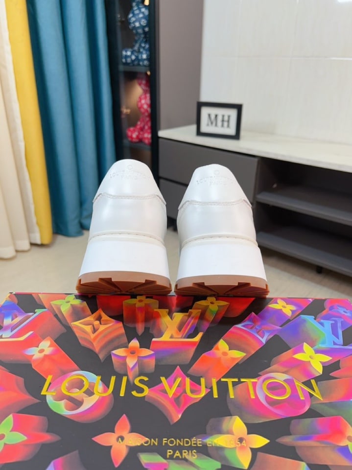 LOUIS VUITTON MEN’S SNEAKERS MONOGRAM EMPREINTE ALL WHITE - Image 8