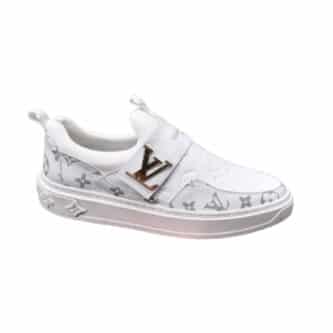 LOUIS VUITTON SLIP ON MONOGRAM WHITE