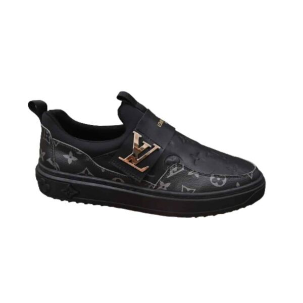 LOUIS VUITTON SLIP ON MONOGRAM BLACK