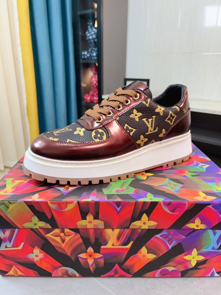 LOUIS VUITTON MEN’S SNEAKERS MONOGRAM EMPREINTE BROWN - Image 2