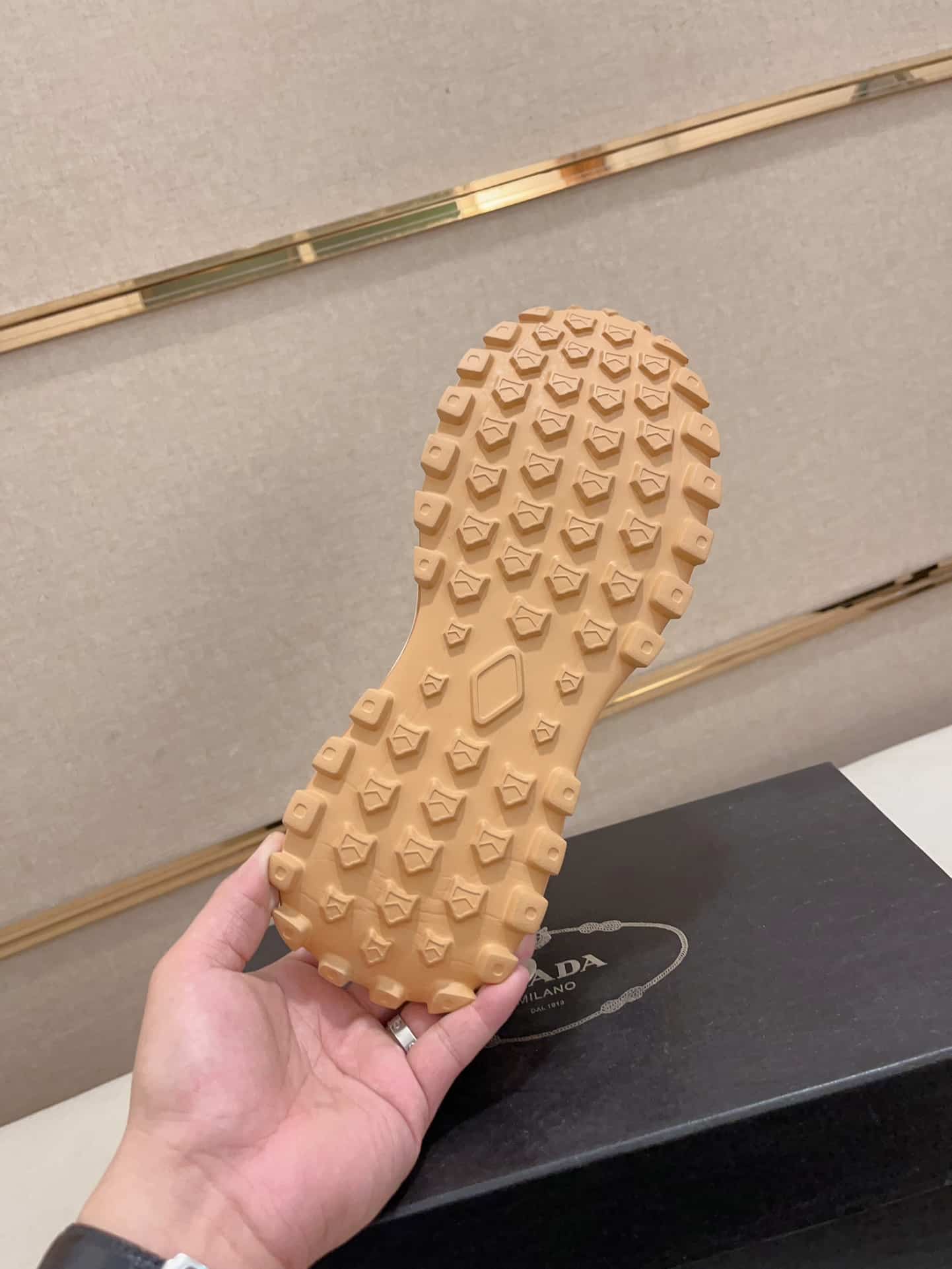 PRADA COLORBLOCK SNEAKERS WITH LOGO BEIGE - Image 7