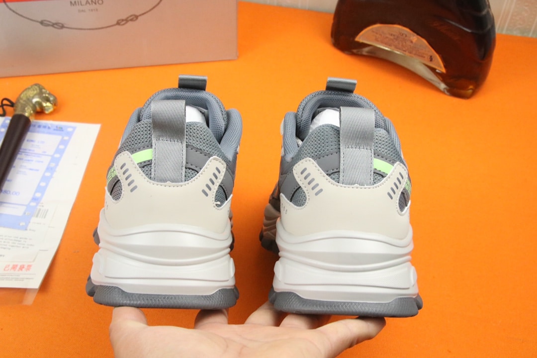 PRADA SPORT RUNNING SNEAKER IN GREY - Image 9