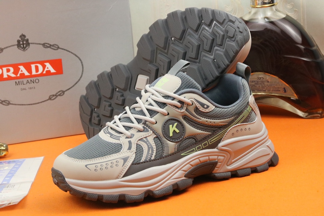 PRADA SPORT RUNNING SNEAKER IN GREY - Image 4