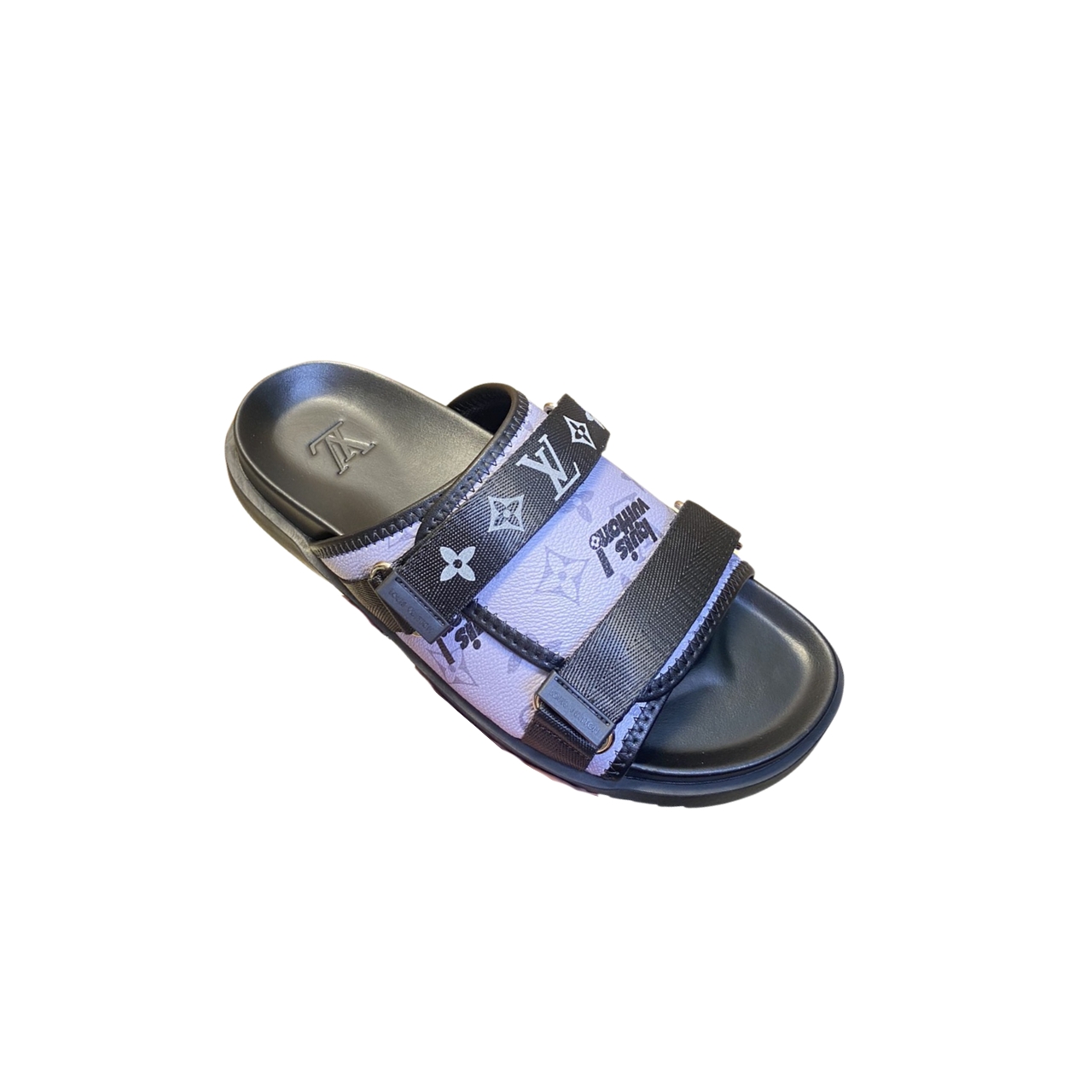 LOUIS VUITTON LV MONOGRAM SANDAL WITH LOGO PURPLE