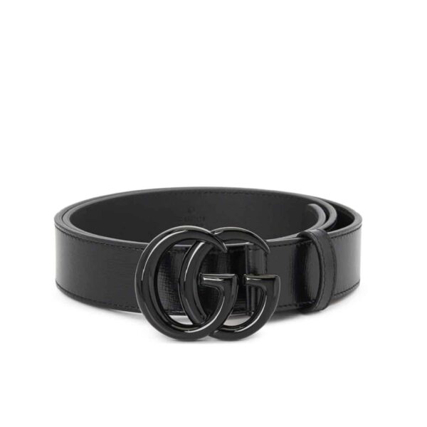 GUCCI GG MARMONT THIN BELT BLACK LEATHER 414516 18YXV 1000
