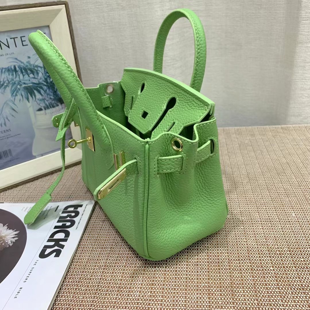 HERMÈS BIRKIN B25 TOGO GRENAT GHW GREEN 20CM - Image 7