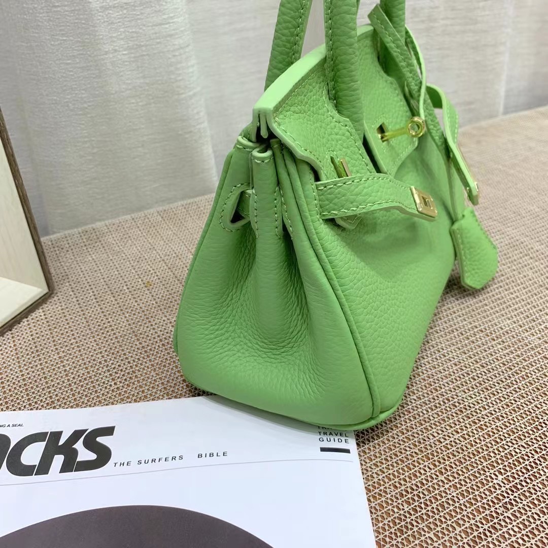 HERMÈS BIRKIN B25 TOGO GRENAT GHW GREEN 20CM - Image 3