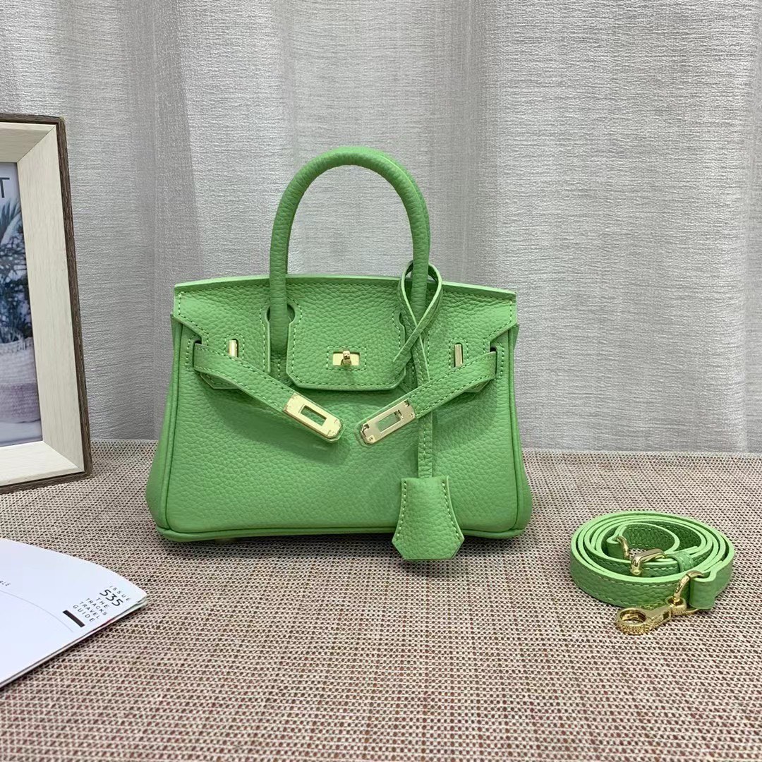 HERMÈS BIRKIN B25 TOGO GRENAT GHW GREEN 20CM - Image 9