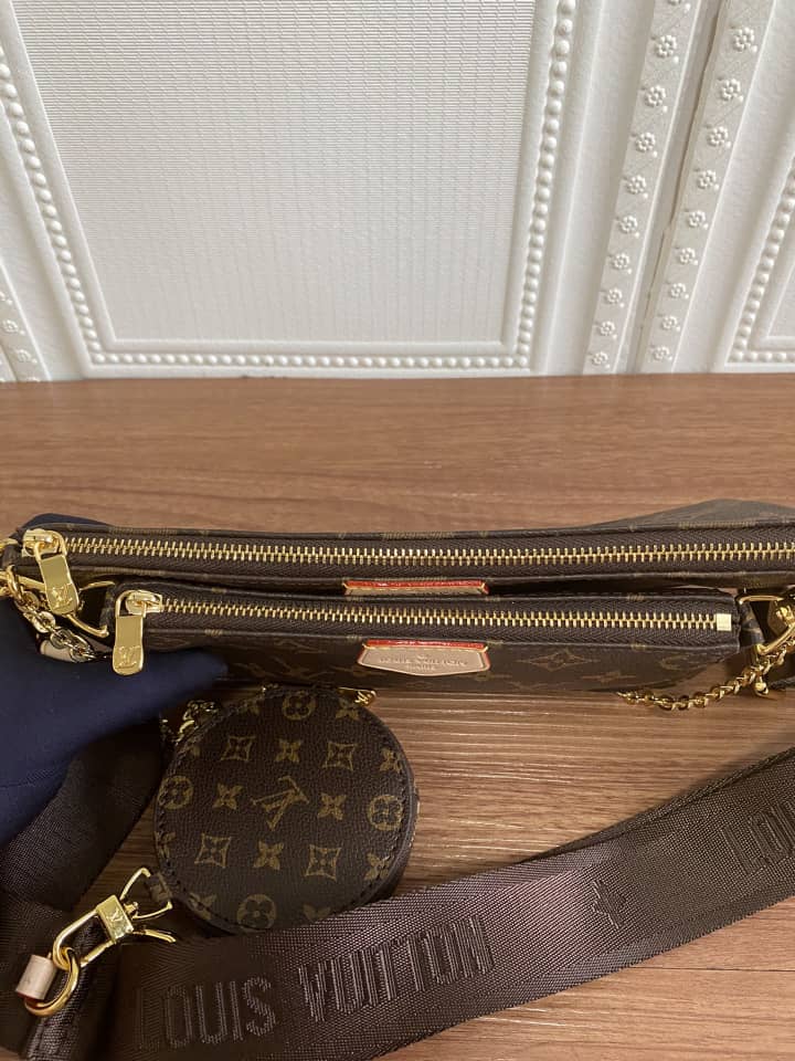 LOUIS VUITTON MULTI POCHETTE ACCESSOIRES BROWN 24CM - Image 6