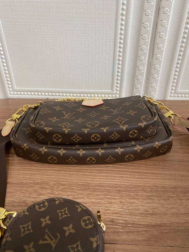 LOUIS VUITTON MULTI POCHETTE ACCESSOIRES BROWN 24CM - Image 7