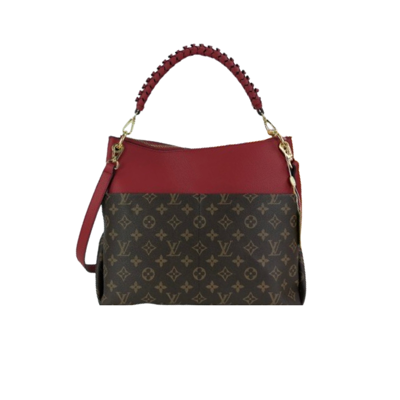 LOUIS VUITTON MAIDA HOBO HANDBAG RED MONOGRAM 33CM
