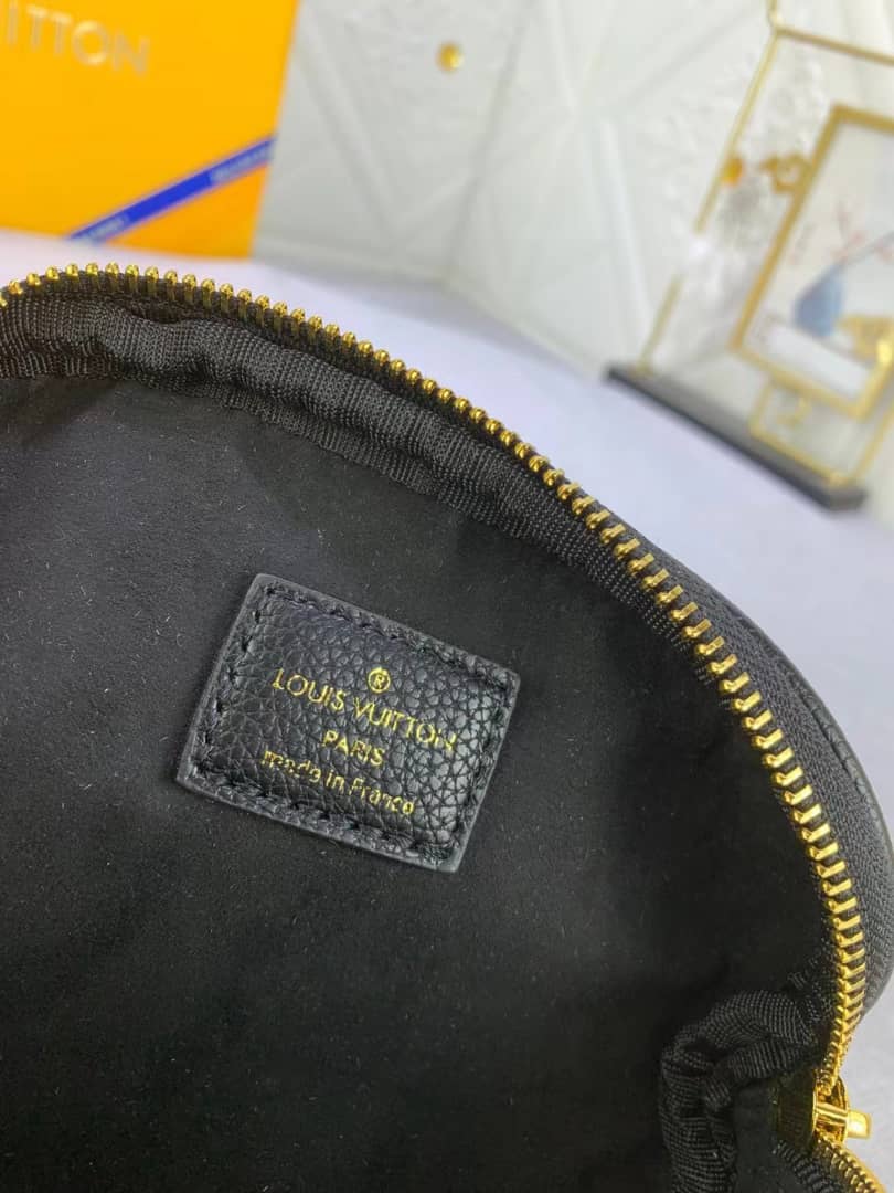 LOUIS VUITTON MINI BUMBAG BLACK MONOGRAM EMPREINTE 17CM M46917 - Image 3