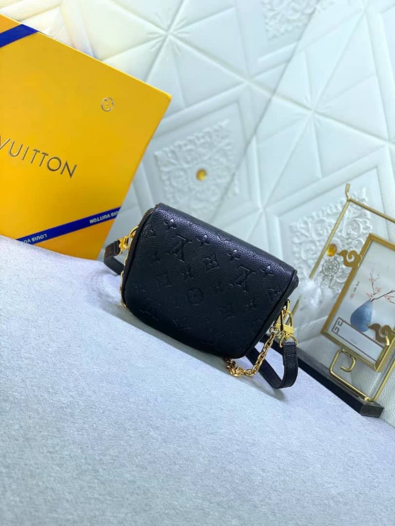 LOUIS VUITTON MINI BUMBAG BLACK MONOGRAM EMPREINTE 17CM M46917 - Image 8