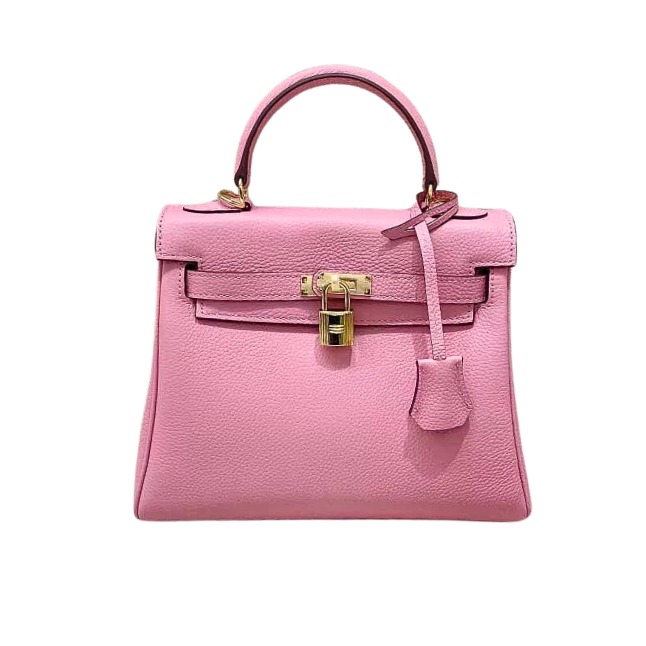 HERMÈS KELLY 28 SELLIER HANDBAG IN ROSE CONFETTI EPSOM LEATHER 28CM