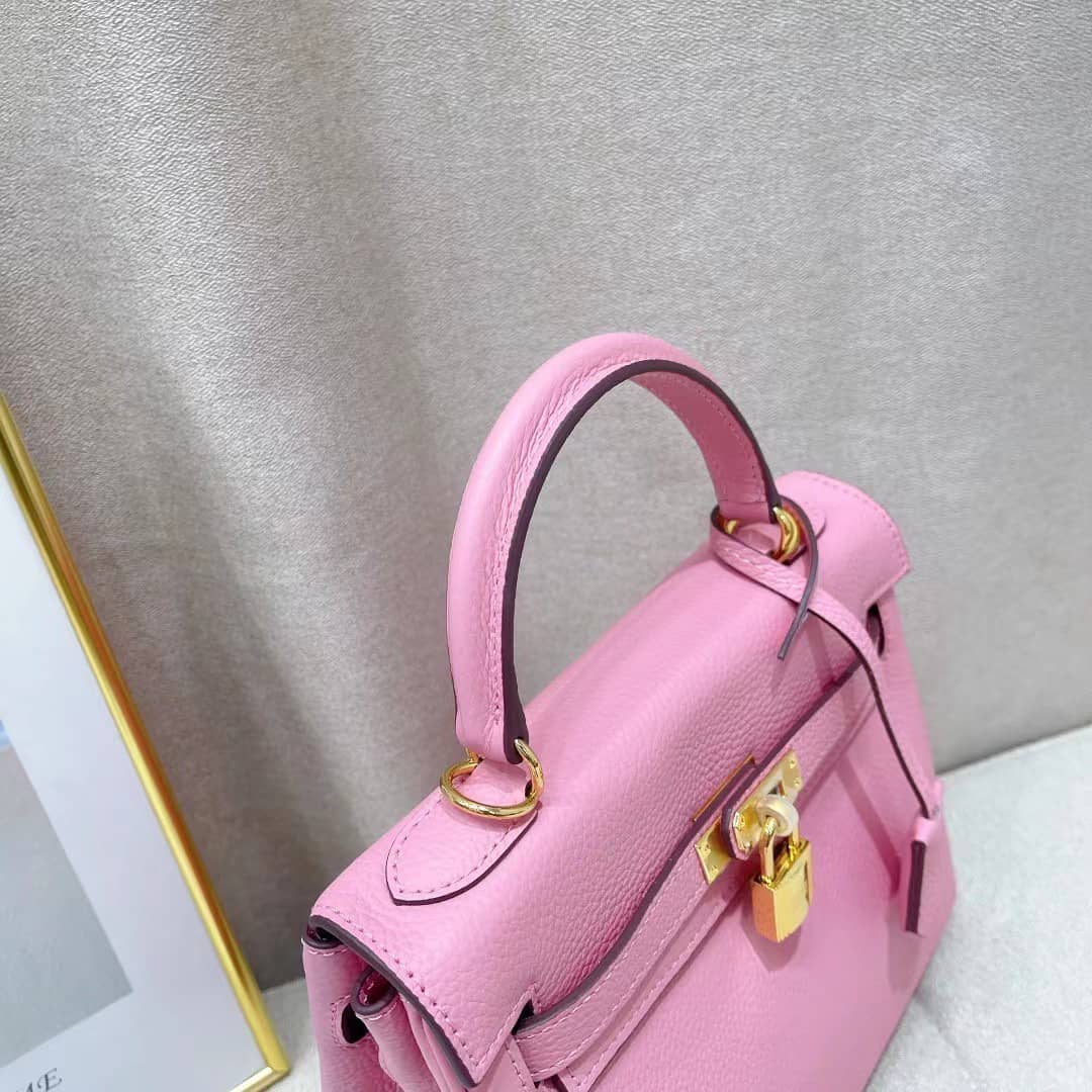 HERMÈS KELLY 28 SELLIER HANDBAG IN ROSE CONFETTI EPSOM LEATHER 28CM - Image 4