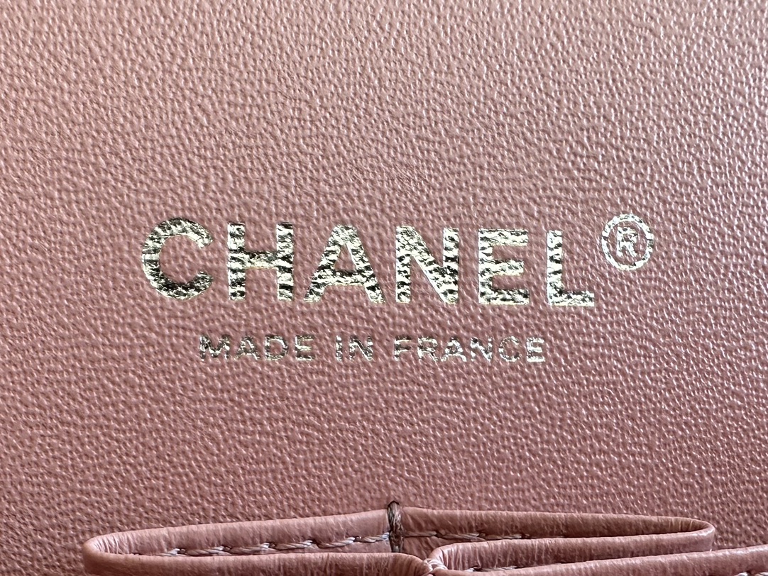 CHANEL CLASSIC DOUBLE FLAP BAG CAVIAR SILVER HARDWARE LIGHT PINK 25CM - Image 3