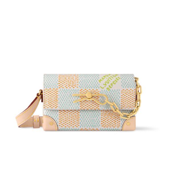 LOUIS VUITTON STEAMER WEARABLE WALLET WHITE 18CM N40674