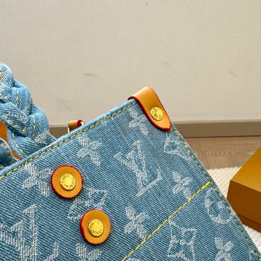 LOUIS VUITTON LET GO PM MONOGRAM SKY BLUE DENIM 30CM M24897 - Image 3