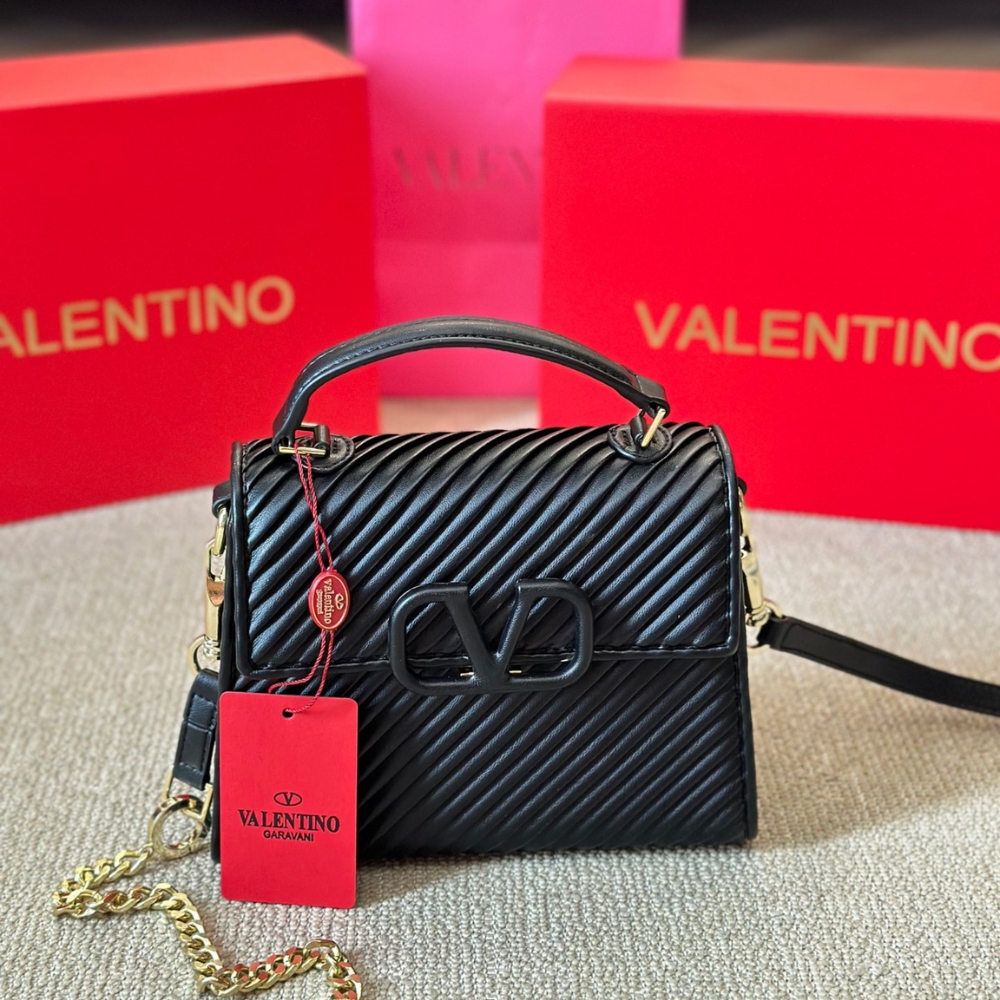 VALENTINO GARAVANI SMALL VSLING HANDBAG BLACK 20CM WB0F53PFX - Image 2