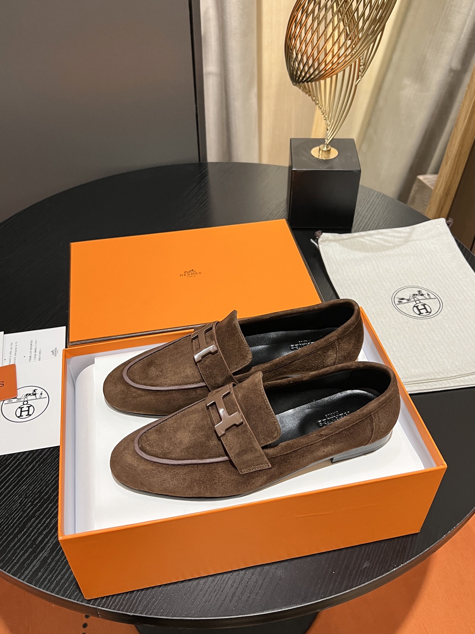HERMES PARIS LOAFER BROWN - Image 6