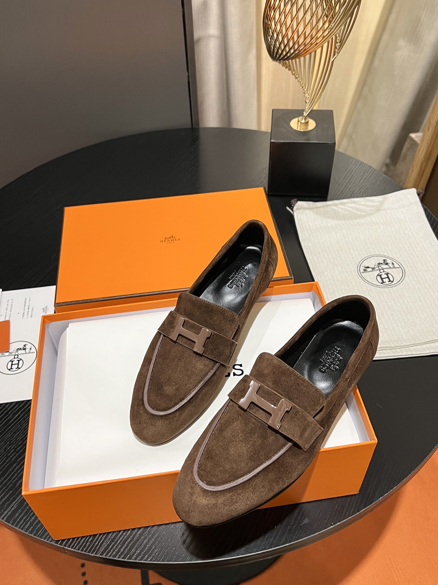 HERMES PARIS LOAFER BROWN - Image 7