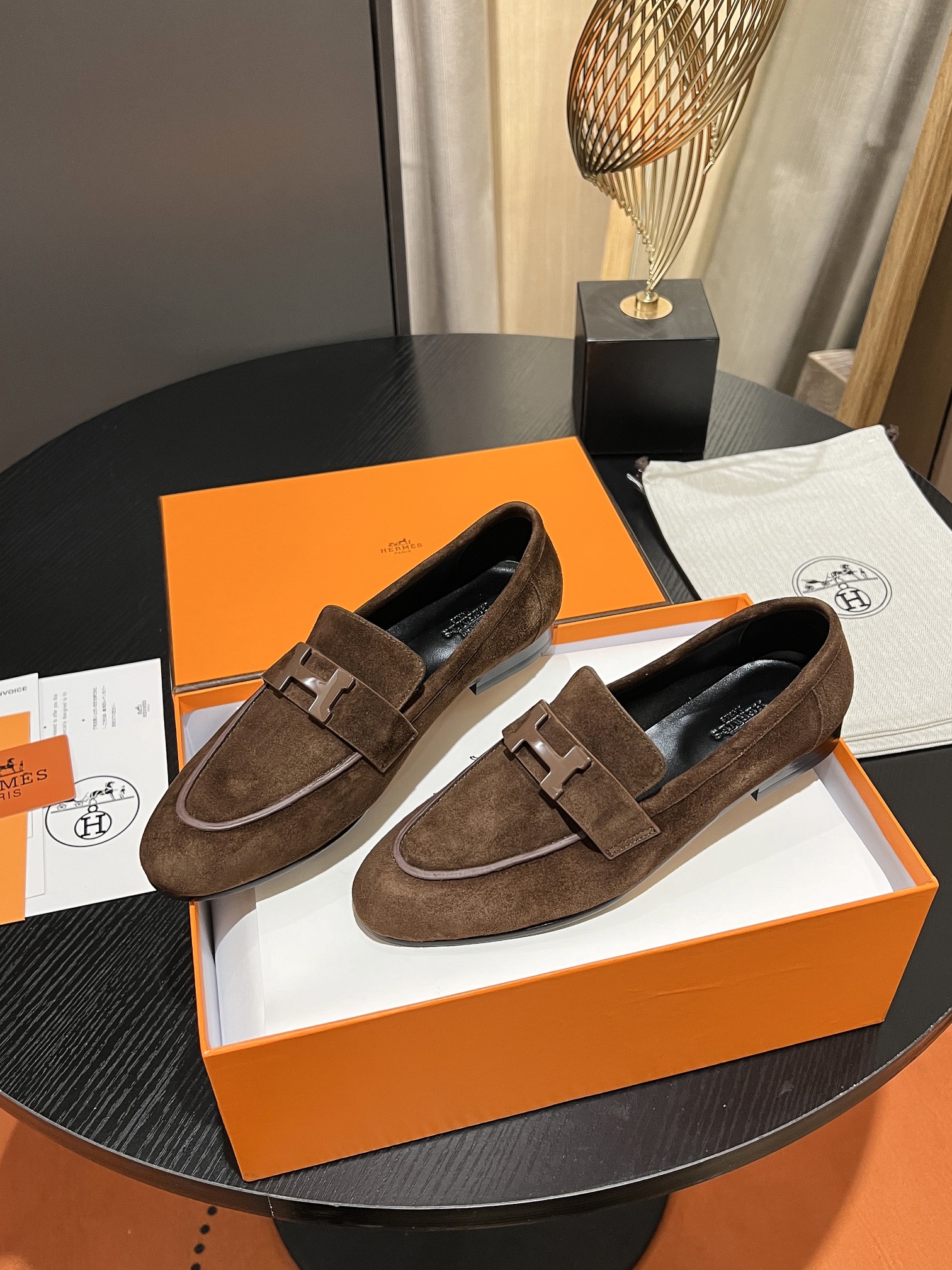 HERMES PARIS LOAFER BROWN - Image 8