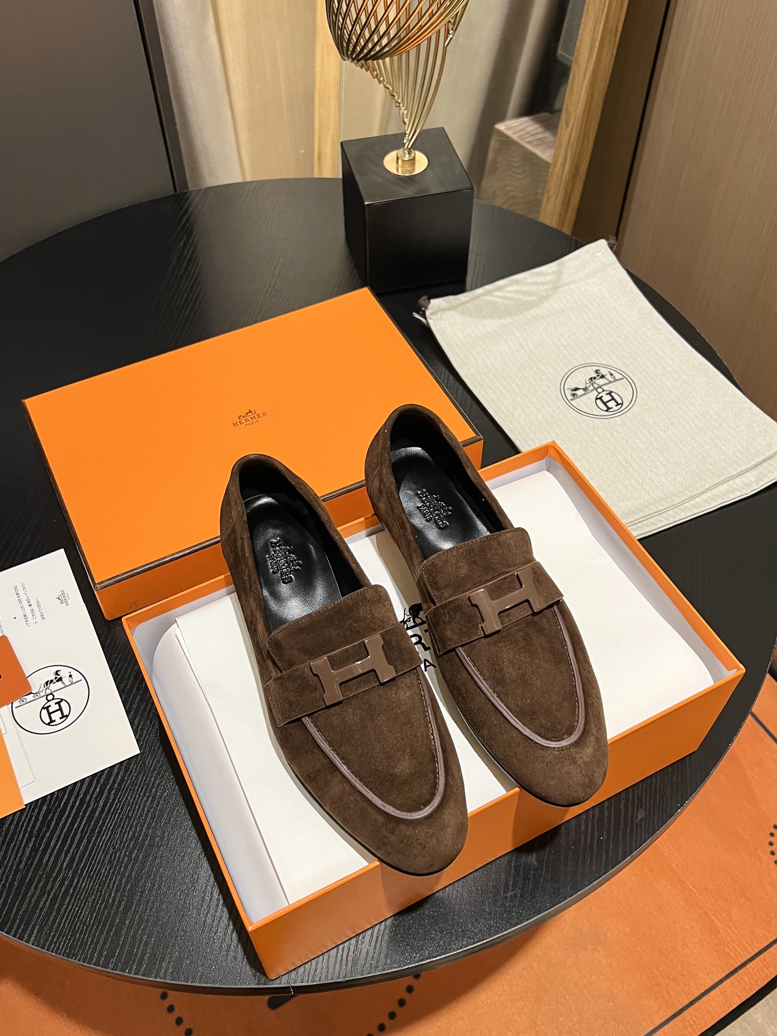 HERMES PARIS LOAFER BROWN - Image 9