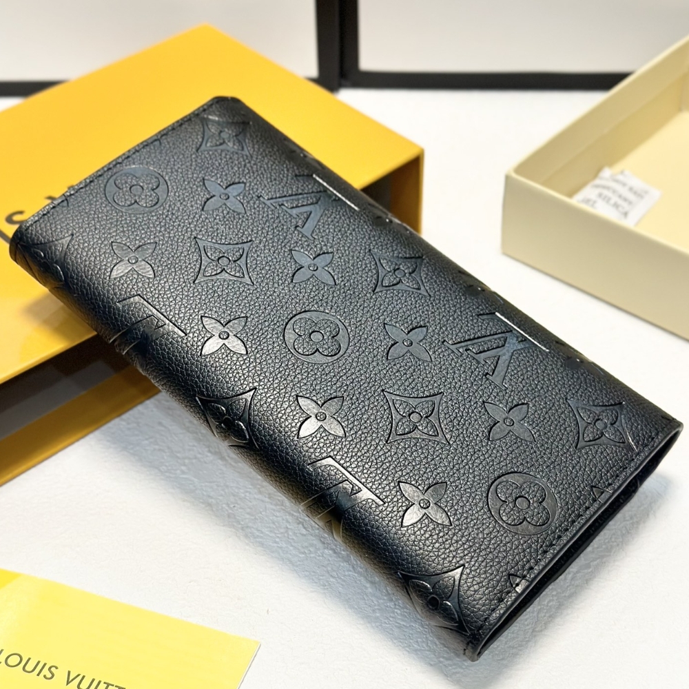 LOUIS VUITTON SARAH WALLET MONOGRAM EMPREINTE BLACK 19CM M82638 - Image 7