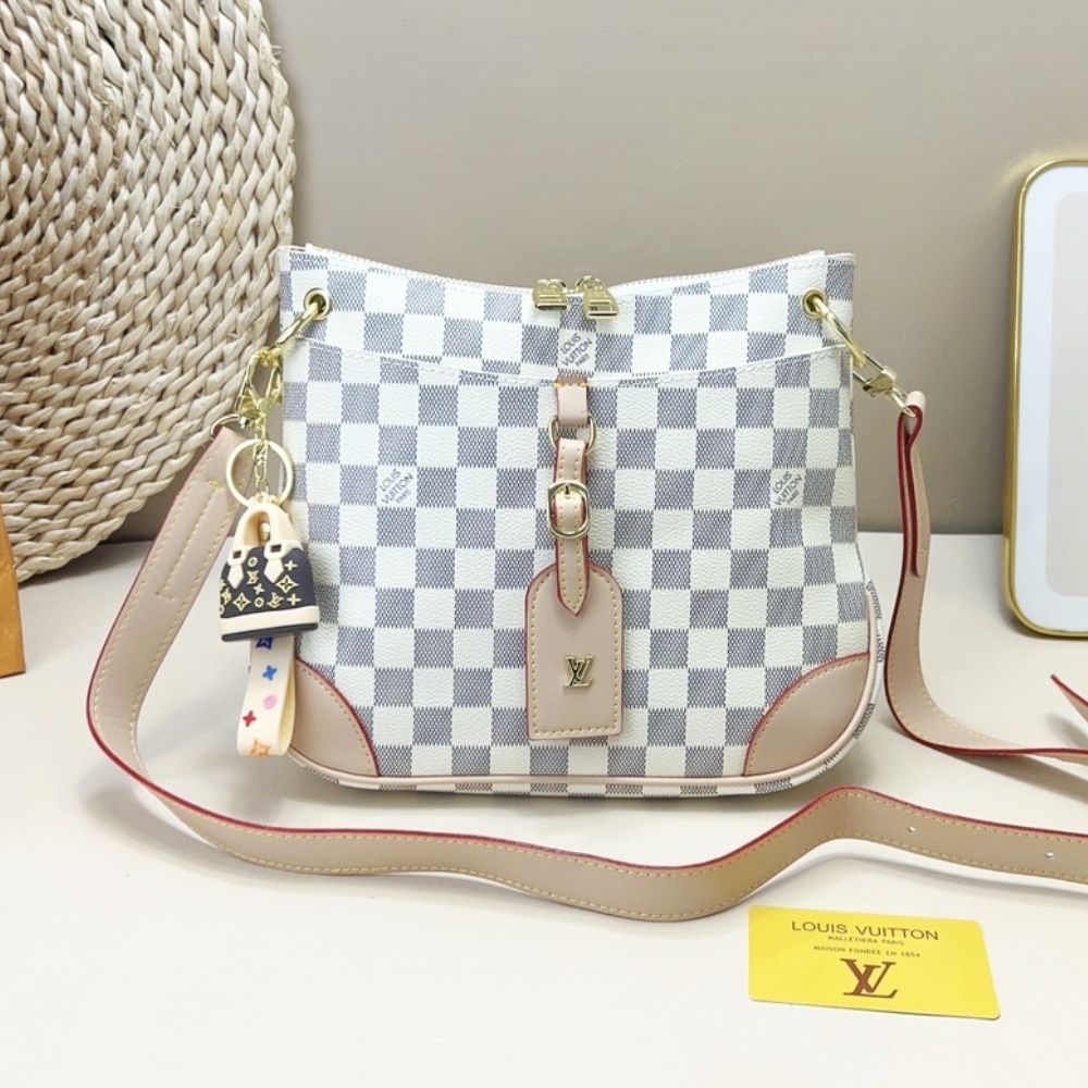 LOUIS VUITTON ODÉON SHOULDER BAG DAMIER AZUR 26CM - Image 2
